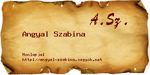Angyal Szabina névjegykártya